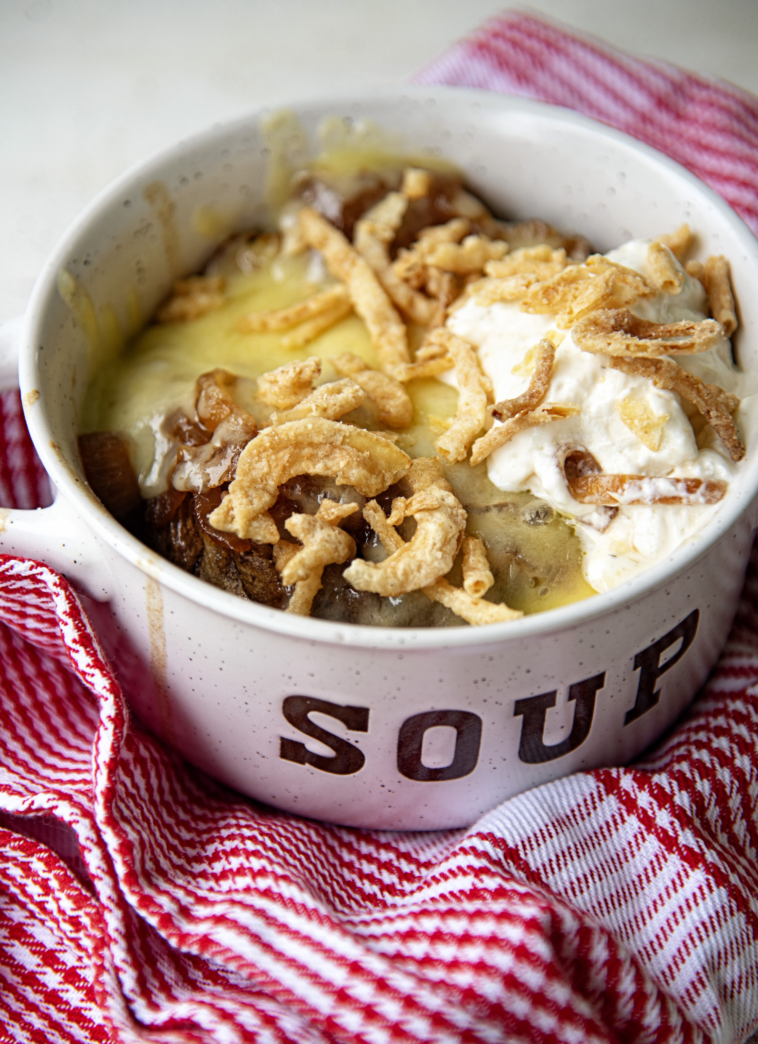 French Onion Soup Baked Potato