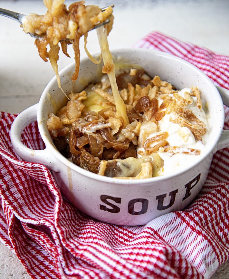 French Onion Soup Baked Potato