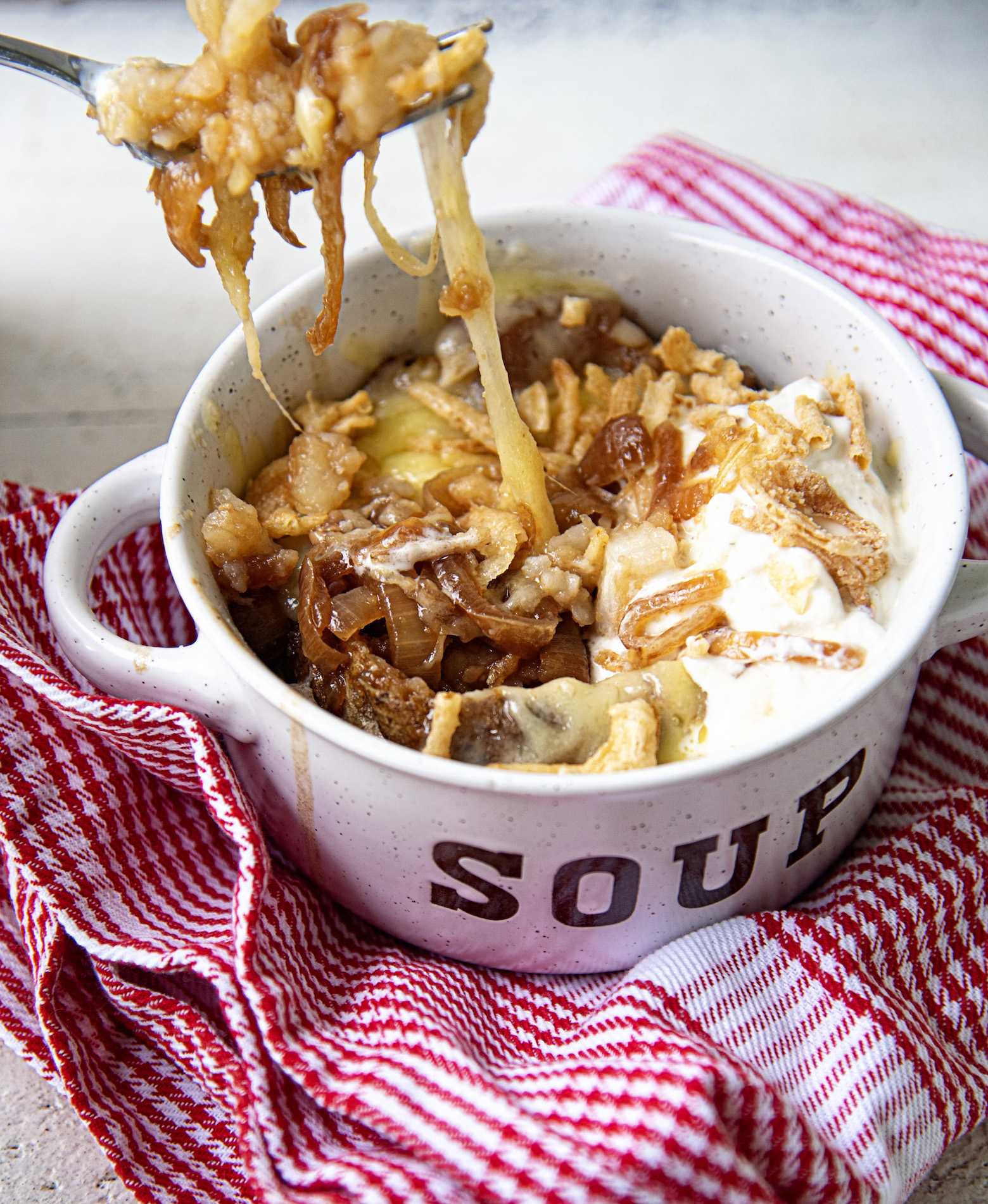 French Onion Soup Baked Potato