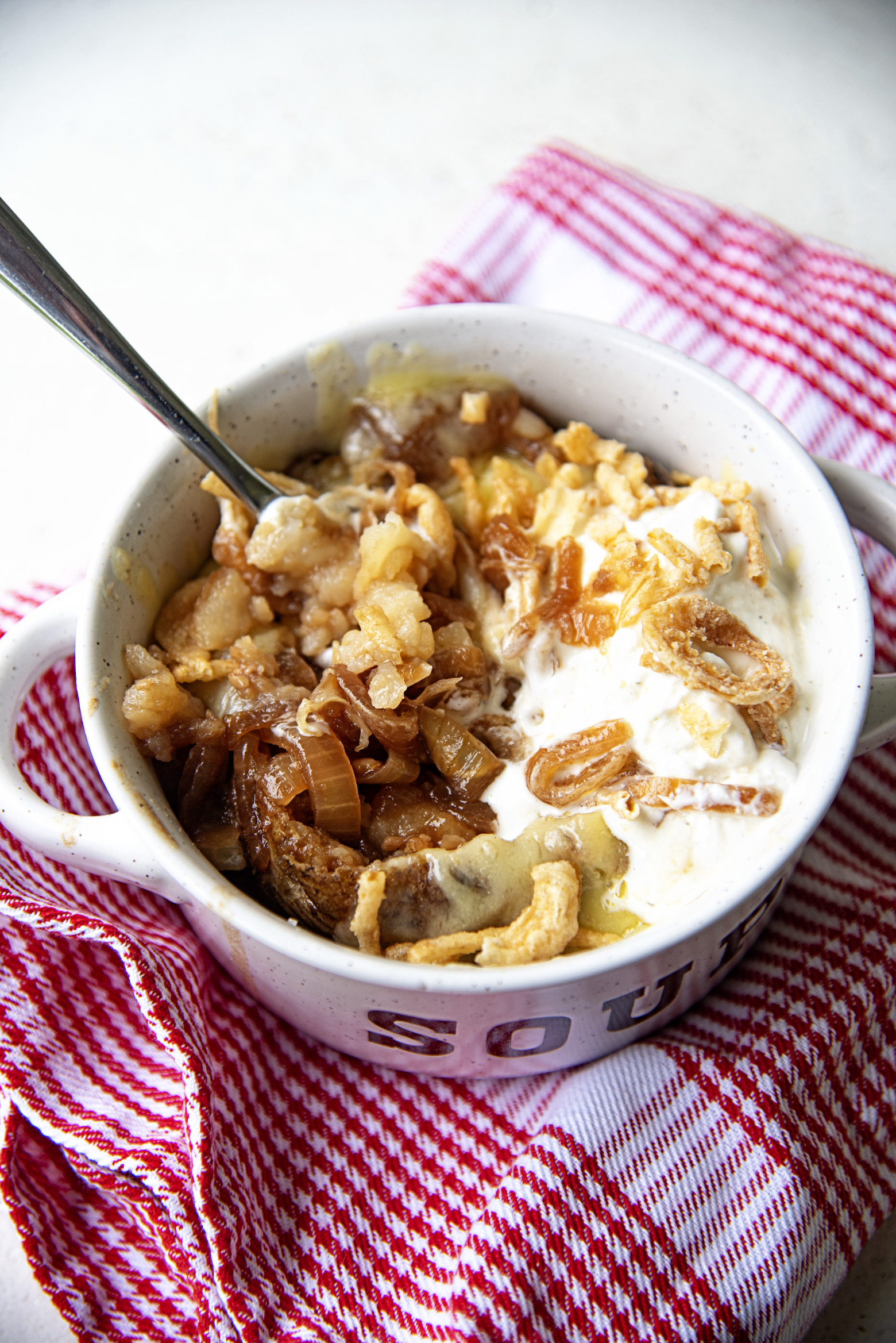 French Onion Soup Baked Potato