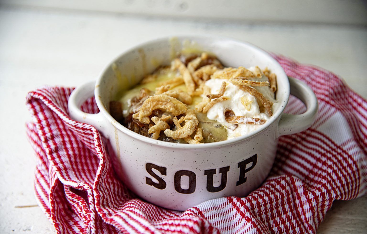 French Onion Soup Baked Potato