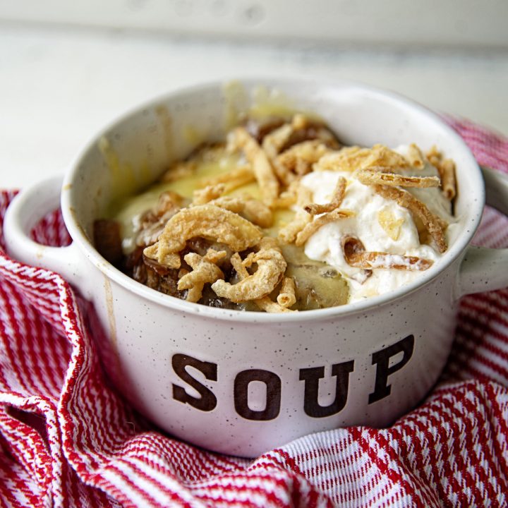 French Onion Soup Baked Potato 