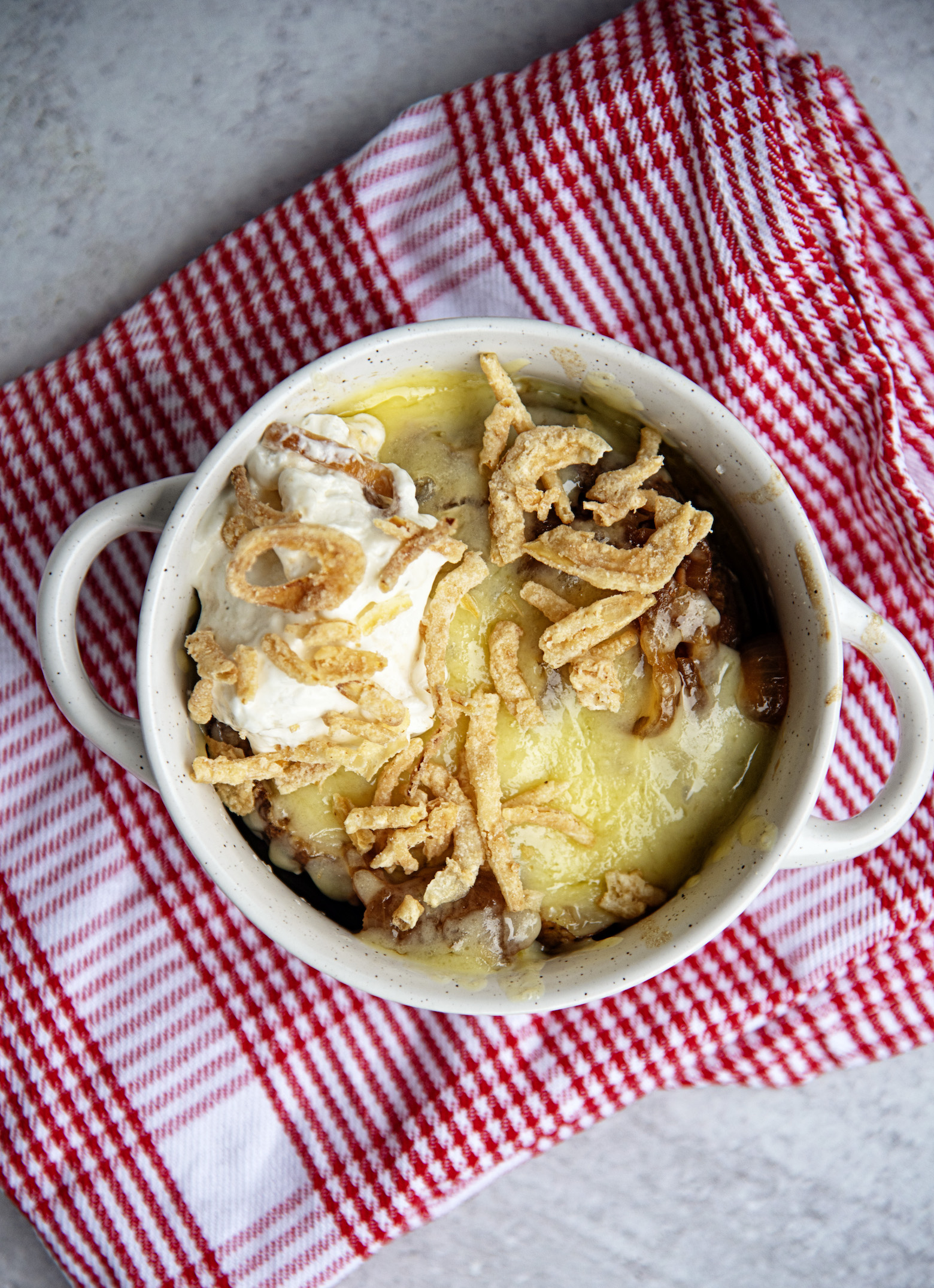 French Onion Soup Baked Potato Step 4