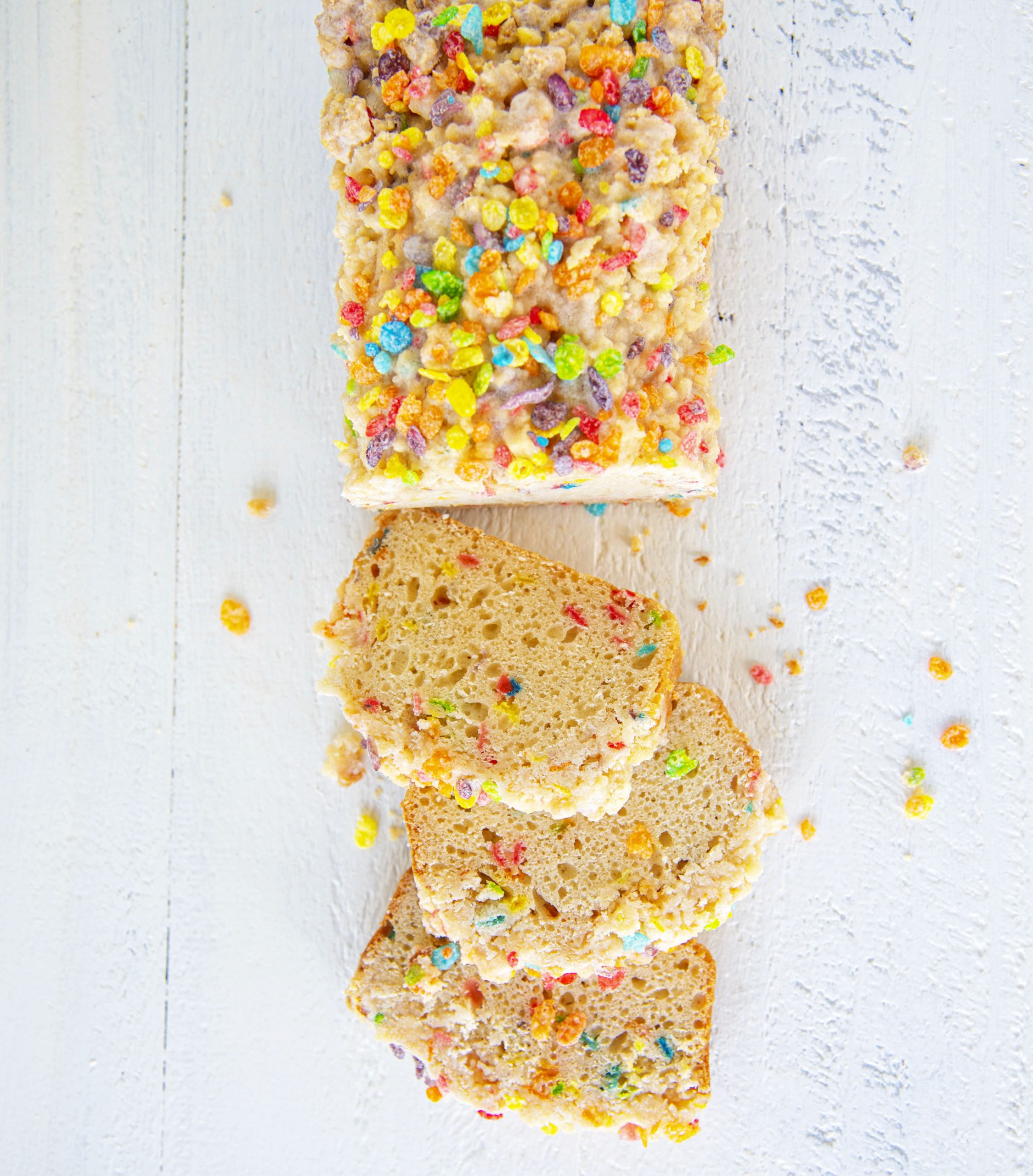 Fruity Pebbles Crumb Cake 