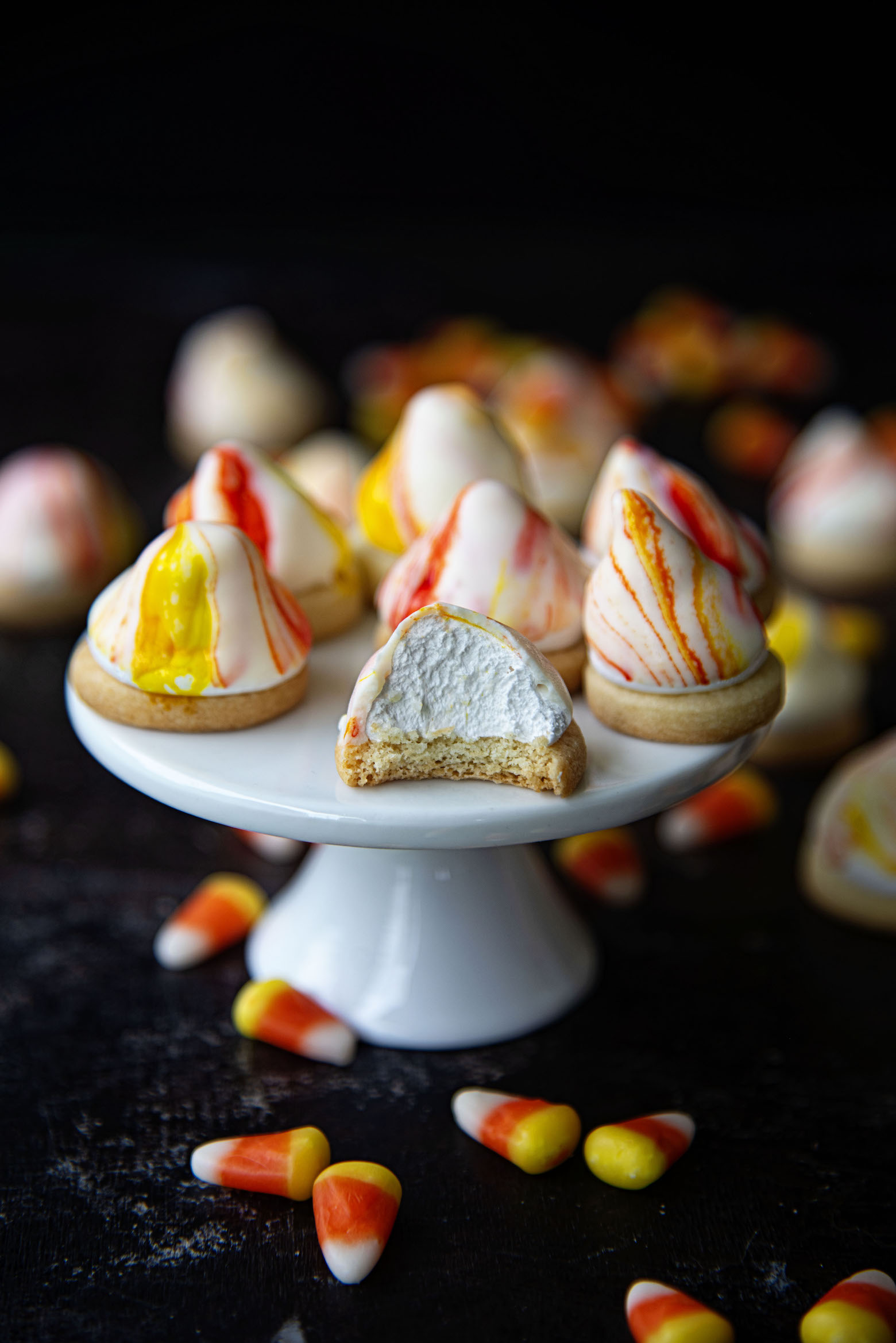 Mini Mallomar Candy Corn Cookies