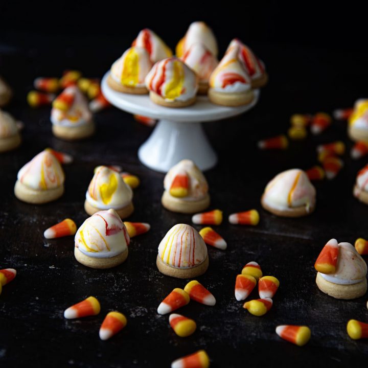 Mini Mallomar Candy Corn Cookies