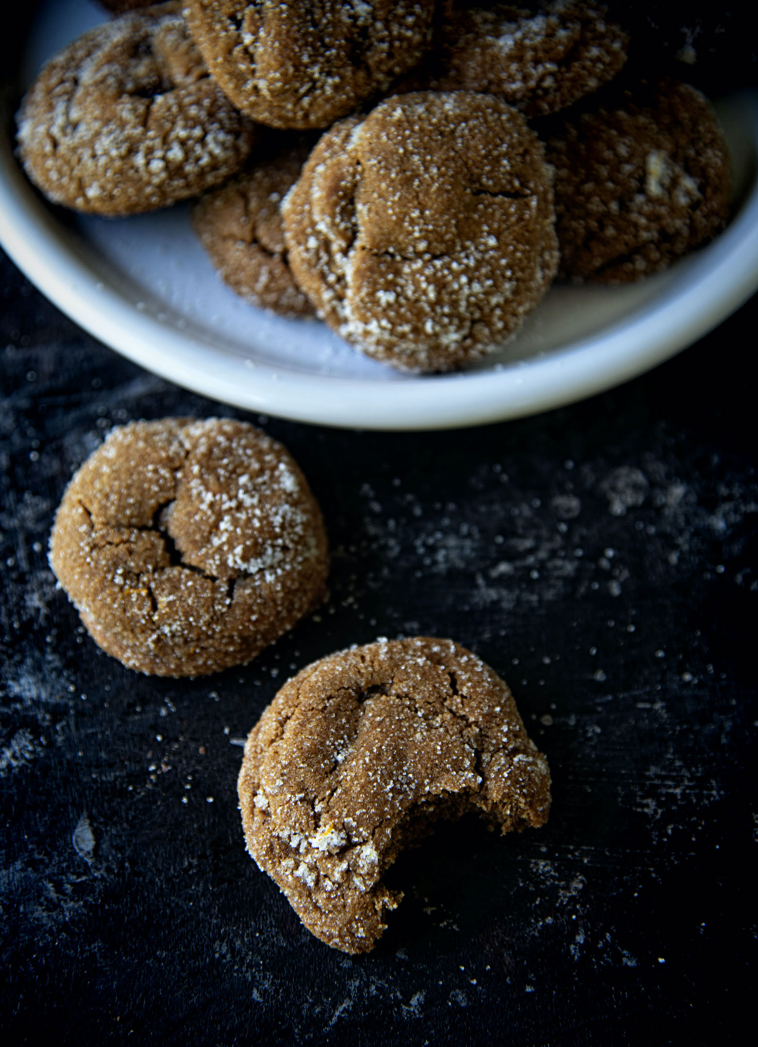 Orange Spice Molasses Cookies