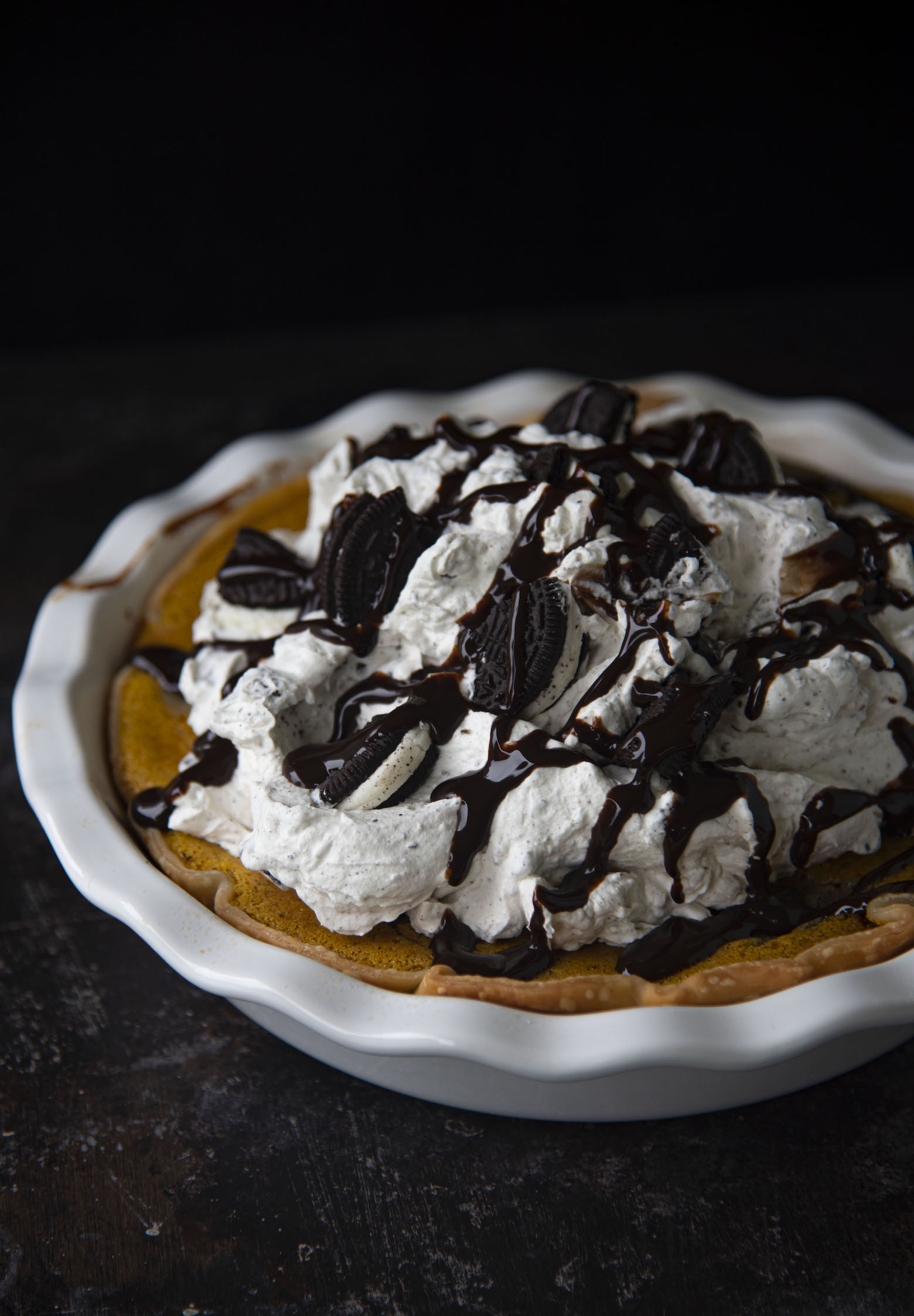 Pumpkin Oreo Cream Cheese Pie