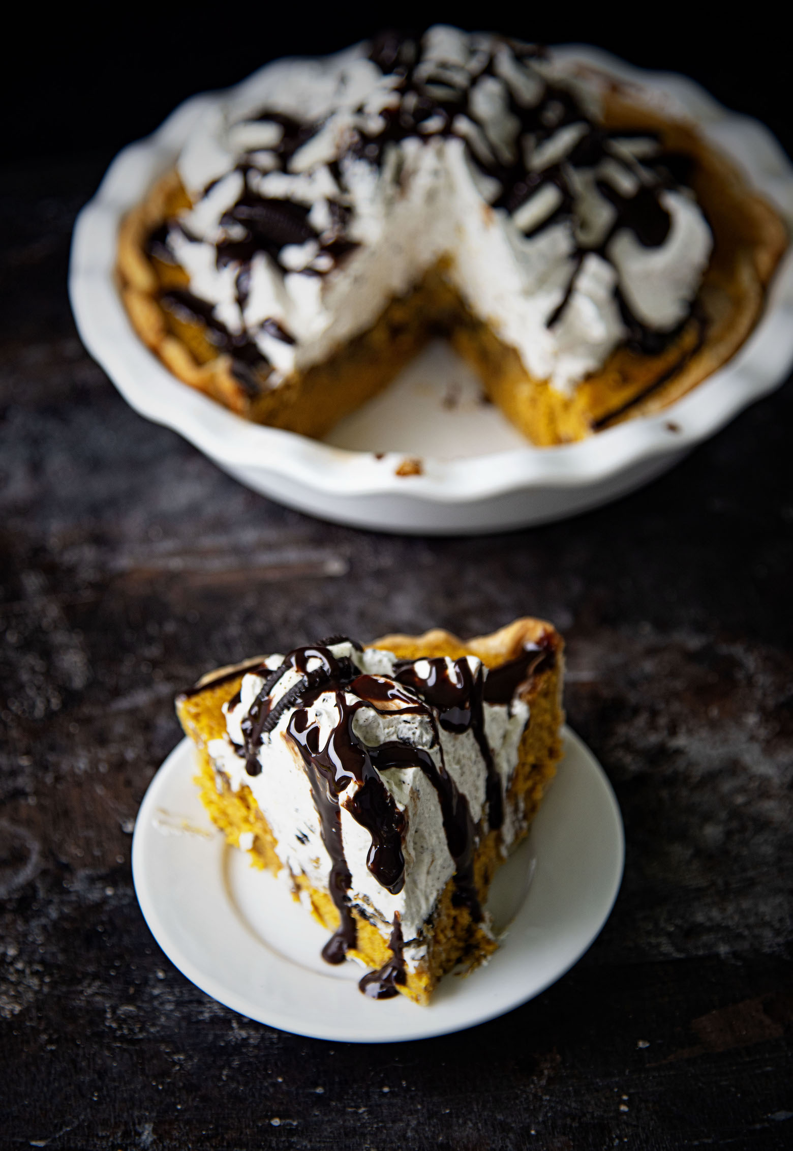 Pumpkin Oreo Cream Cheese Pie