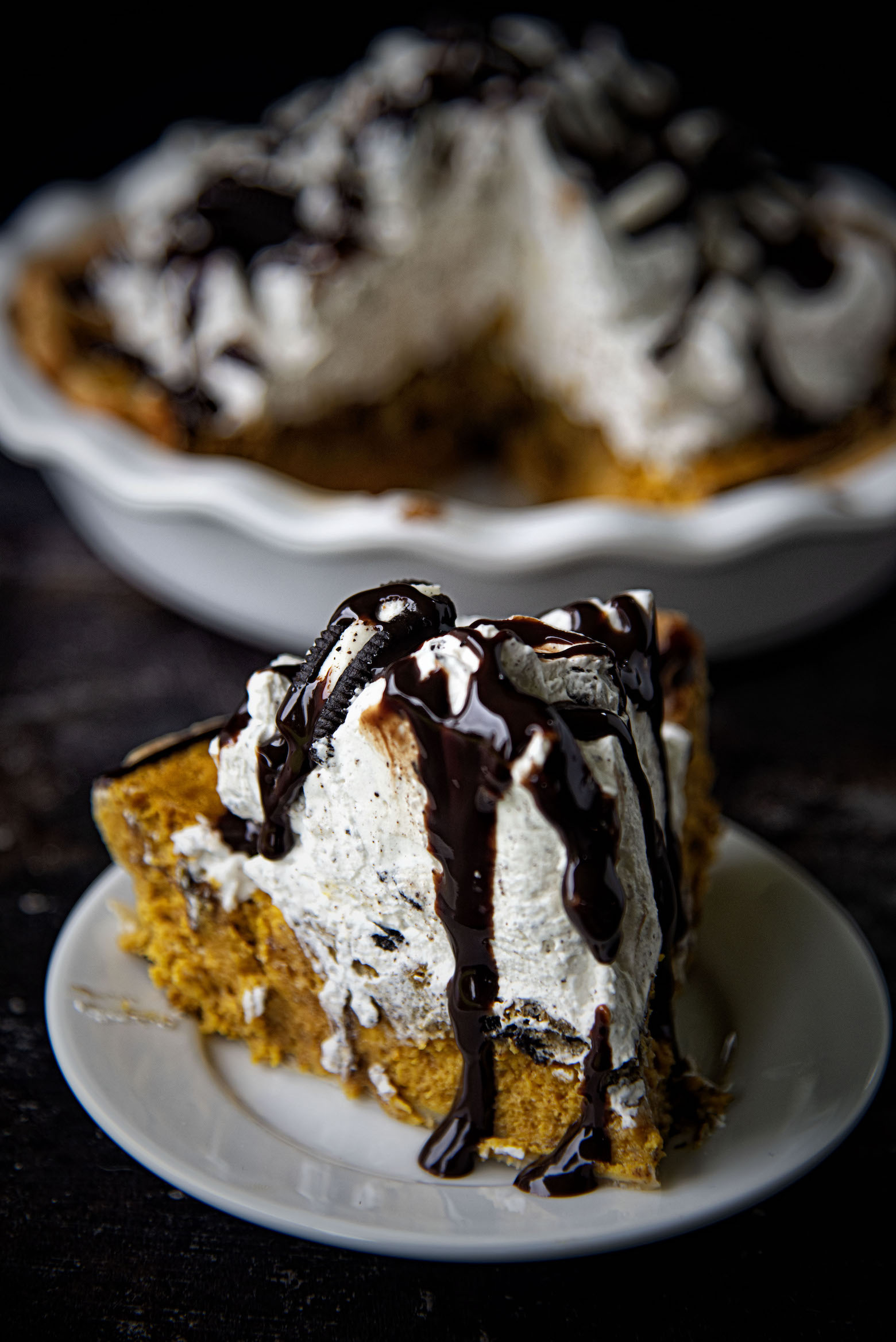 Pumpkin Oreo Cream Cheese Pie