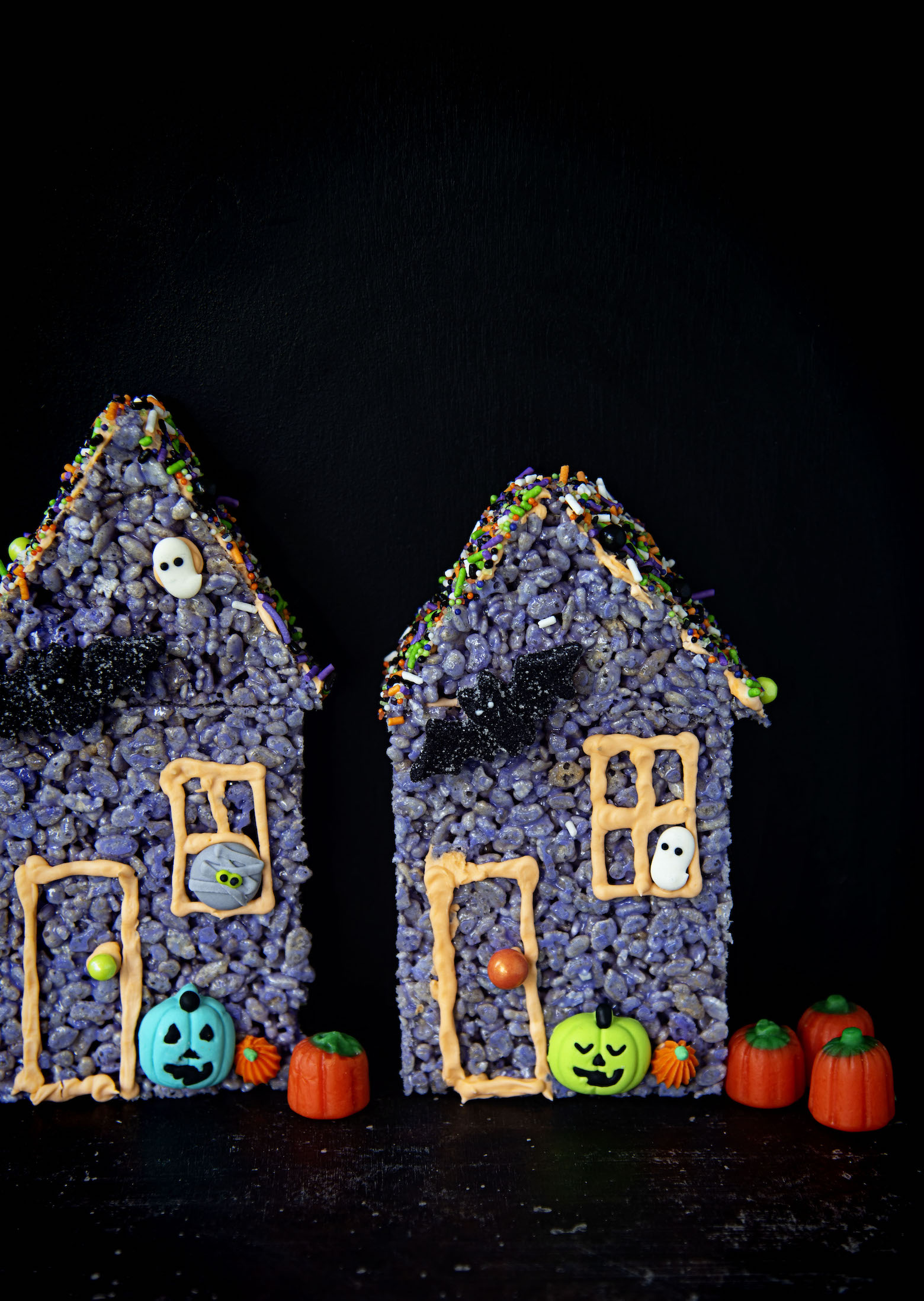 Rice Krispie Treat Haunted Houses