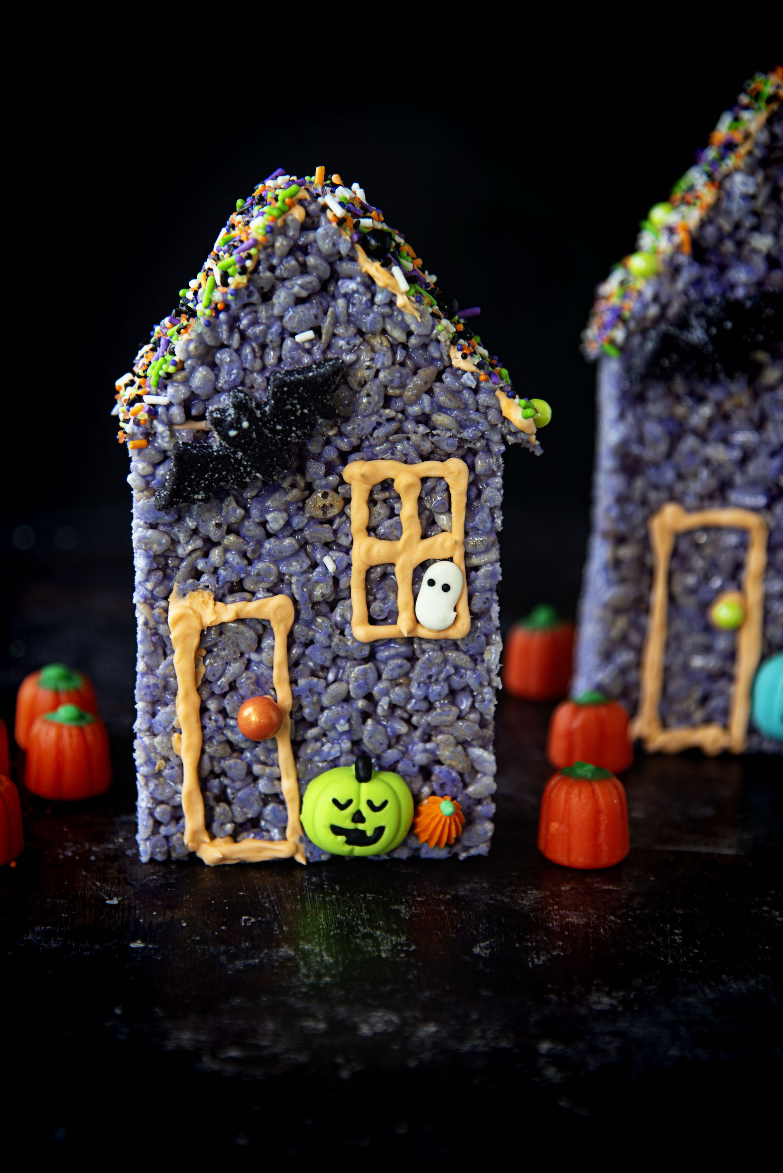 Rice Krispie Treat Haunted Houses