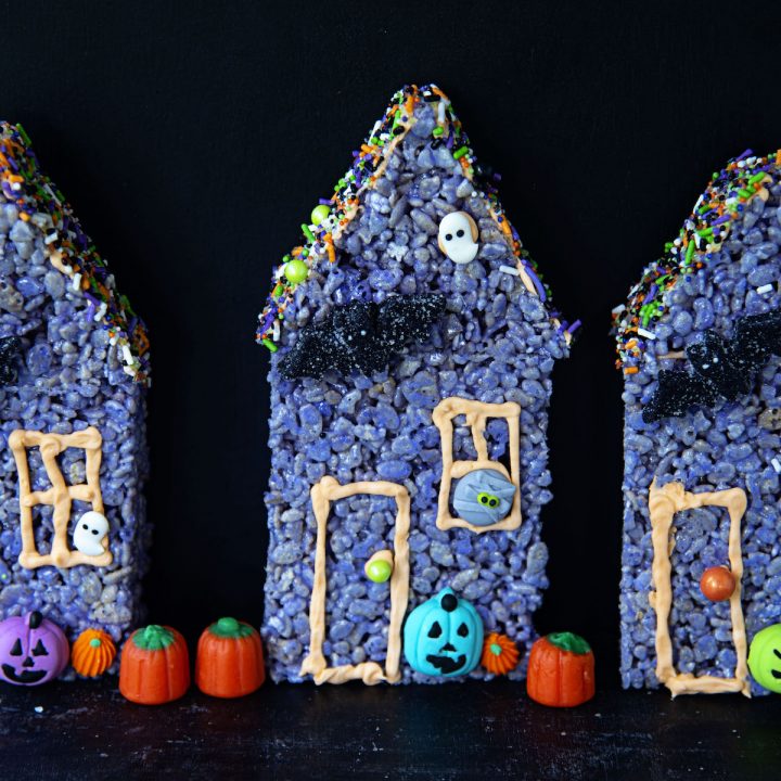 Rice Krispie Treat Haunted Houses 