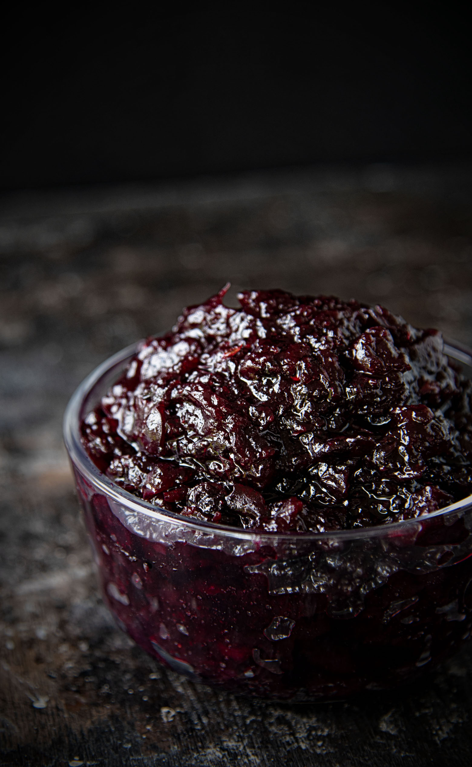Cranberry Huckleberry Bourbon Sauce