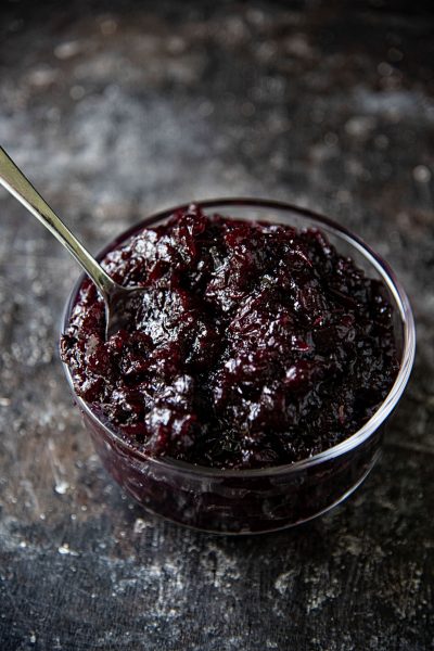 Cranberry Huckleberry Bourbon Sauce