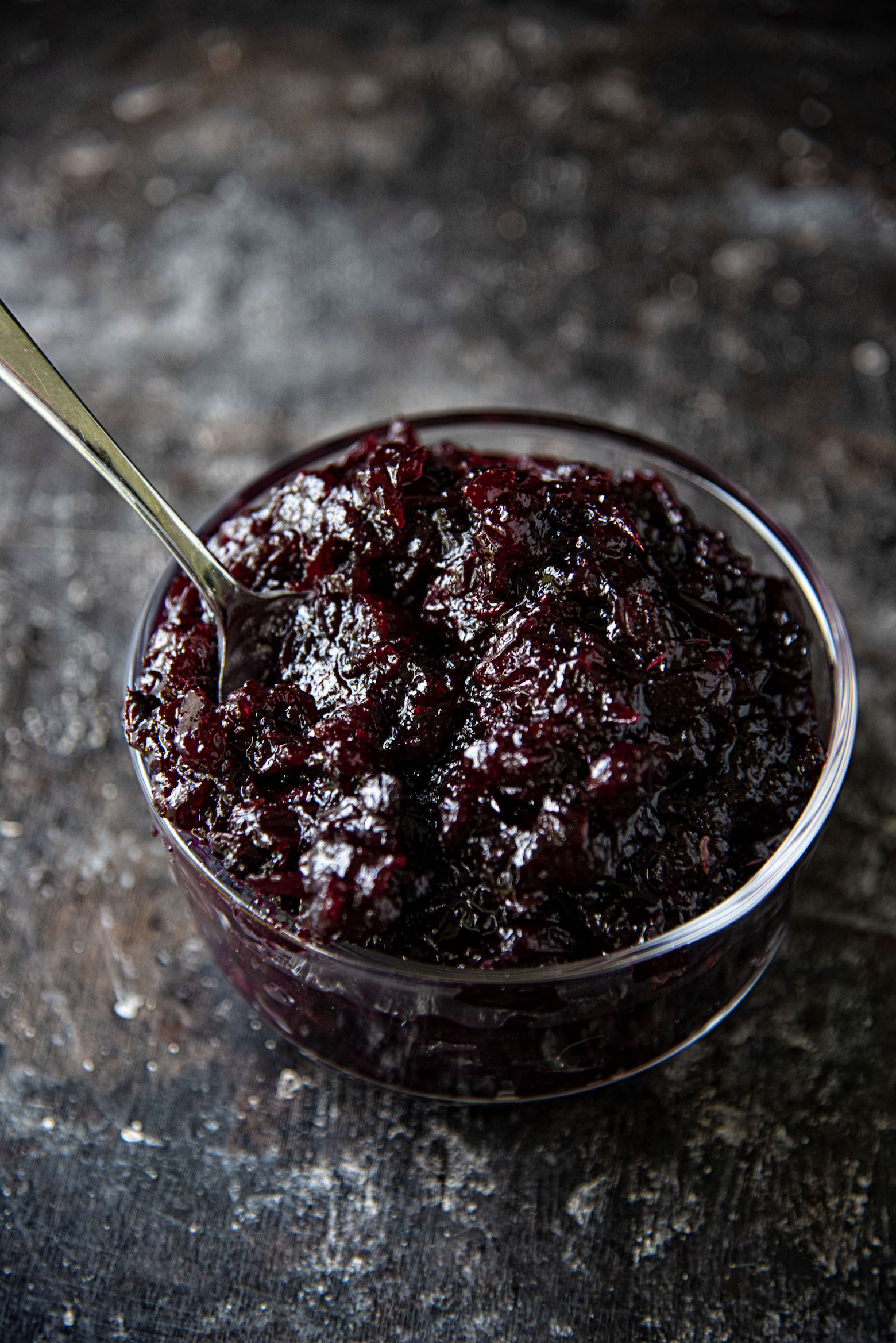 Cranberry Huckleberry Bourbon Sauce