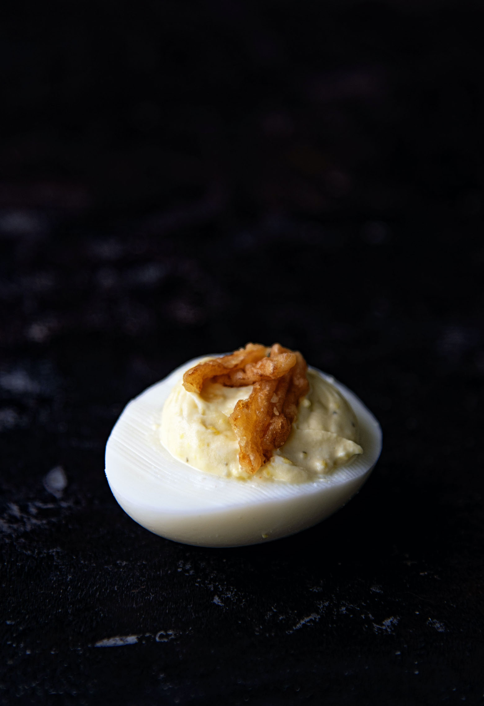 French Onion Dip Deviled Eggs