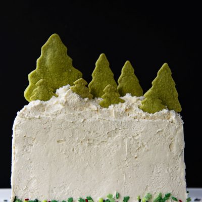 Holly Jolly Vanilla Sprinkle Cake