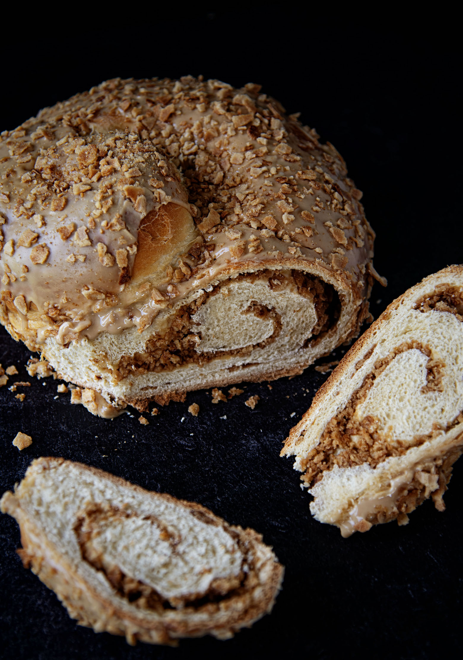 Maple Syrup Waffle Cone Spiral Roll 