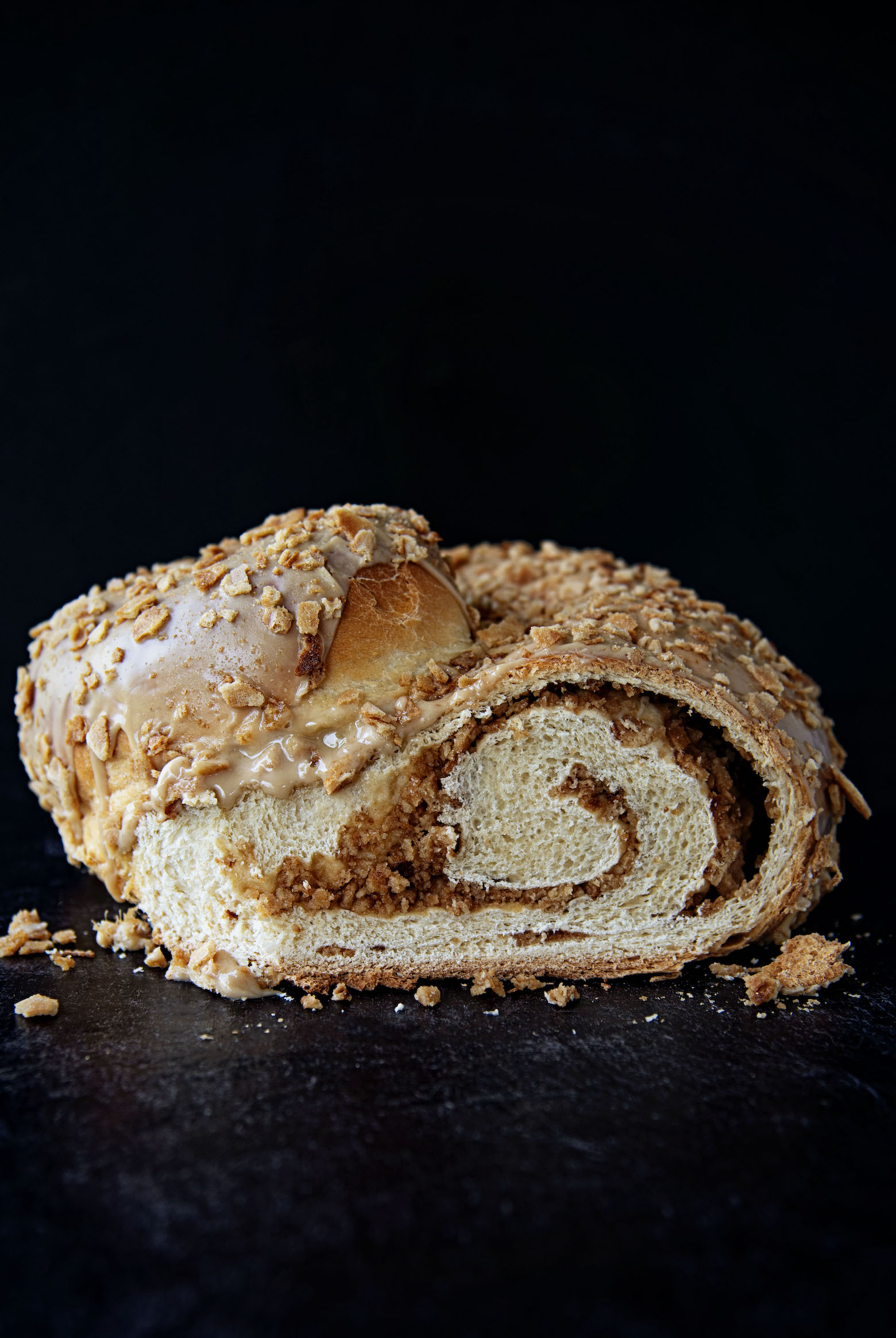 Maple Syrup Waffle Cone Spiral Roll
