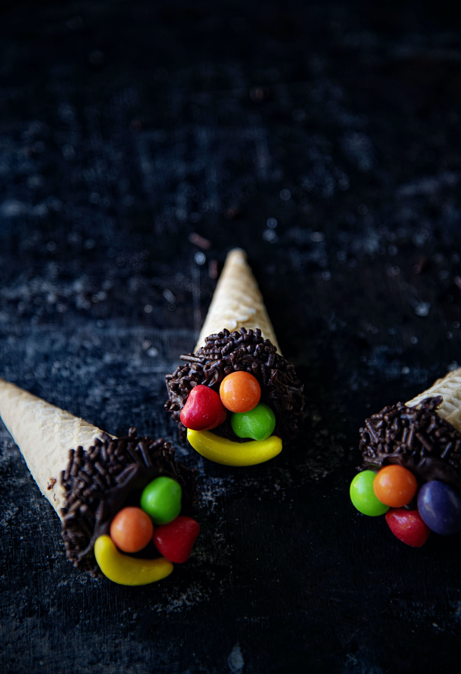 Thanksgiving Cornucopia Cake Pops