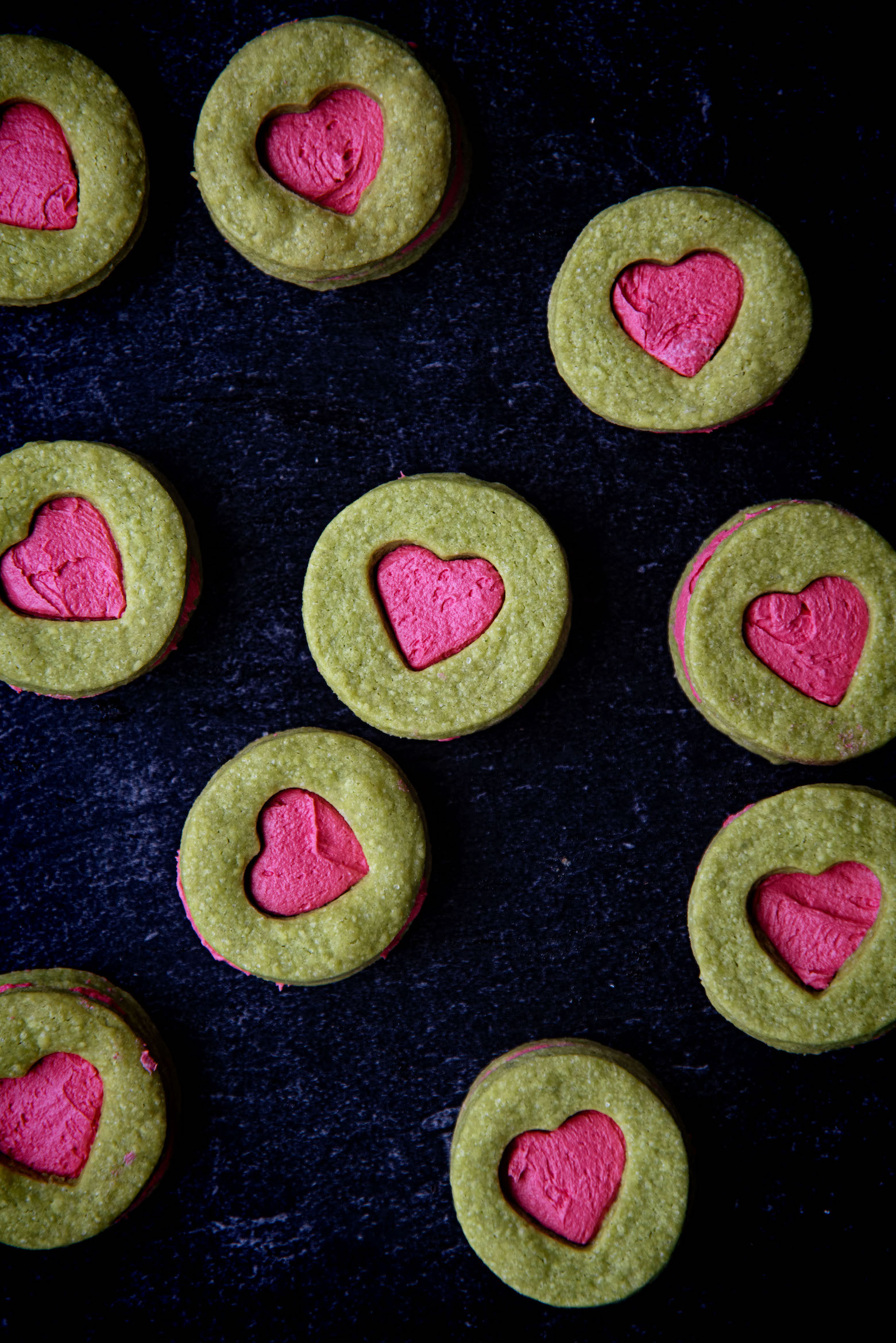 The Grinch Buttercream Sandwich Cookies 