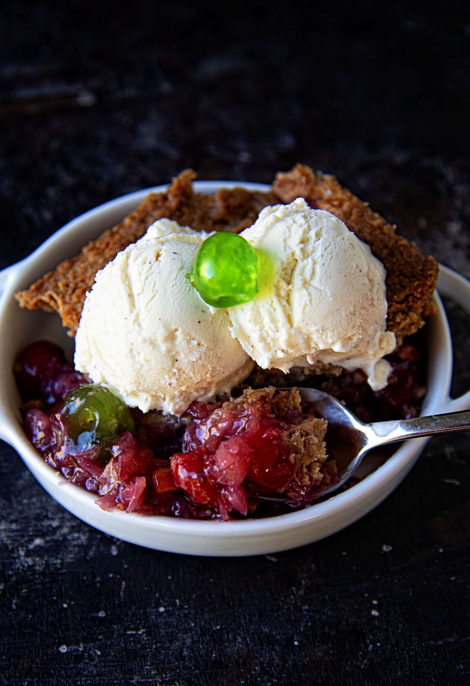 Fruitcake Dump Cake with Spice Cake MIx and Candied Fruit