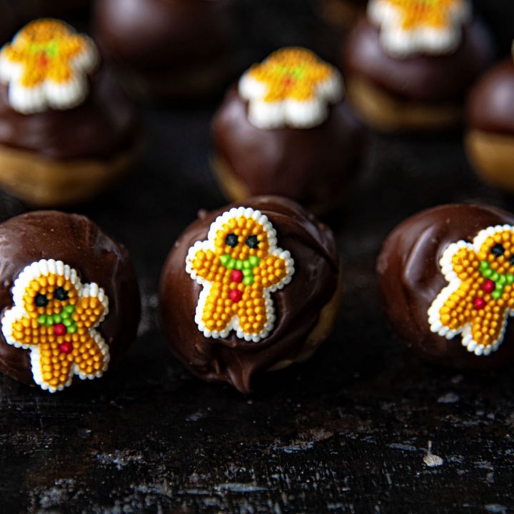 Gingerbread Cookie Dough Truffles