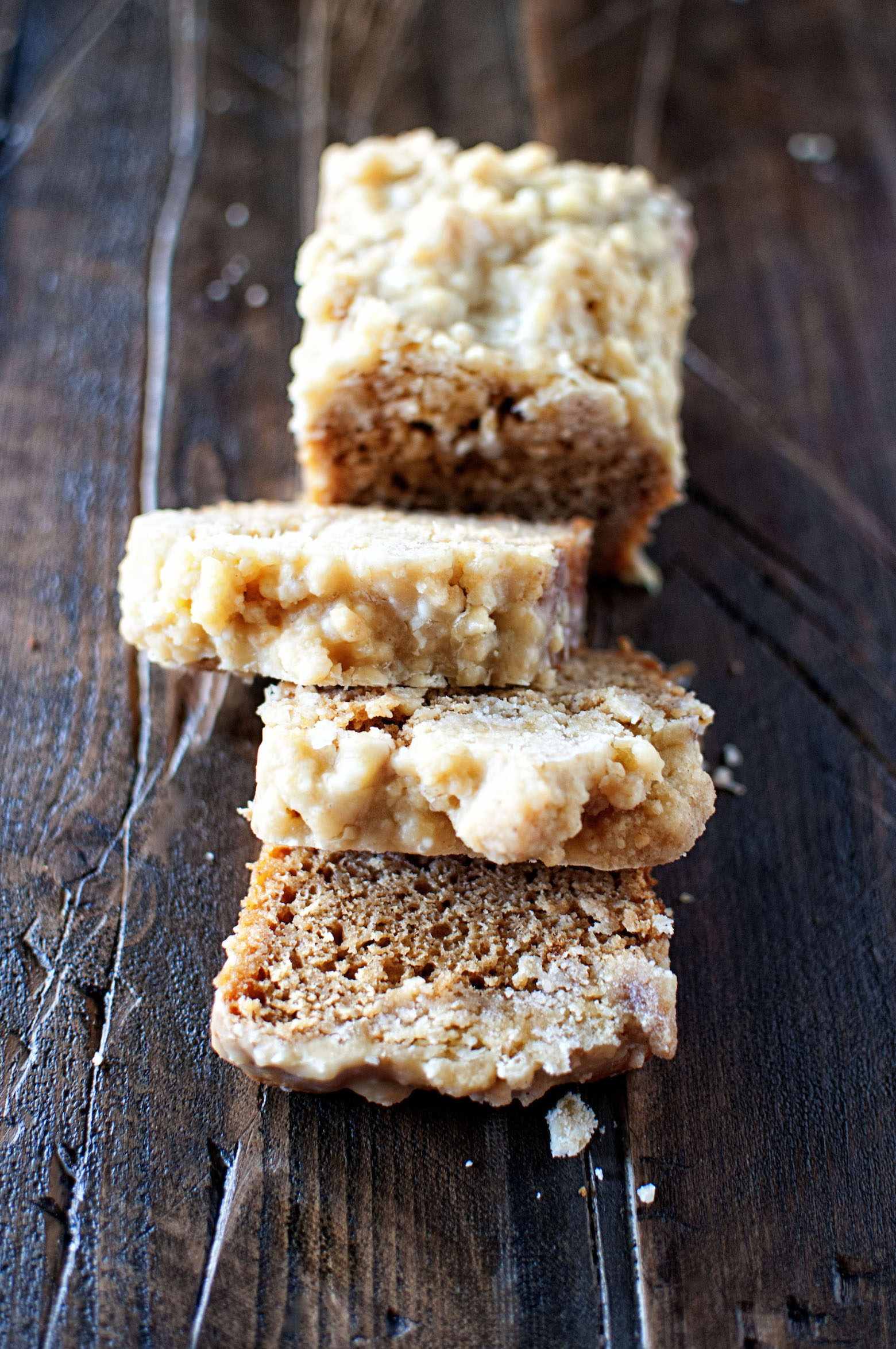 Gingerbread Crumb Cake with Orange Glaze