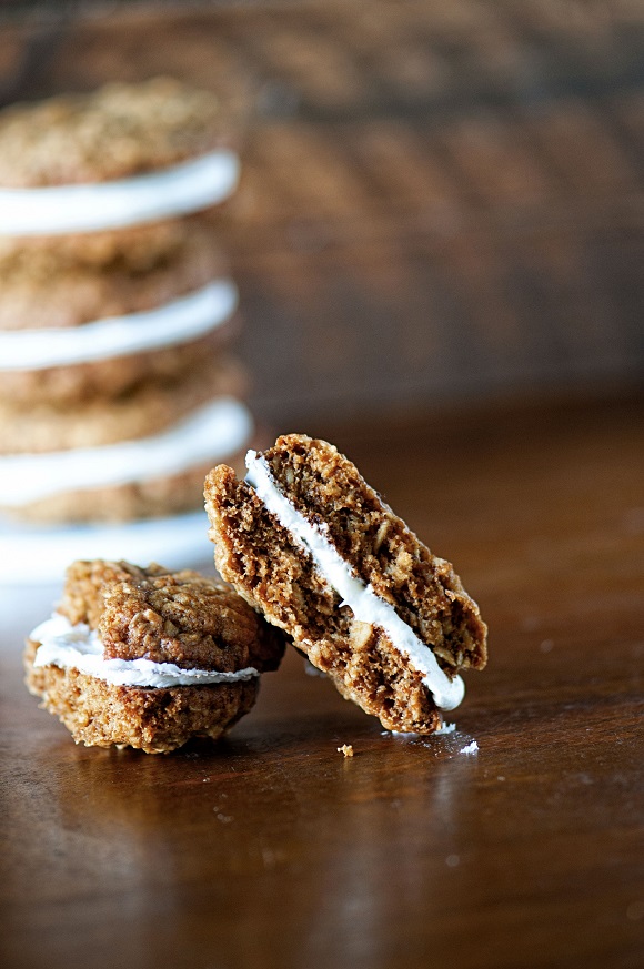 Gingerbread Oatmeal Eggnog Cookie Pies