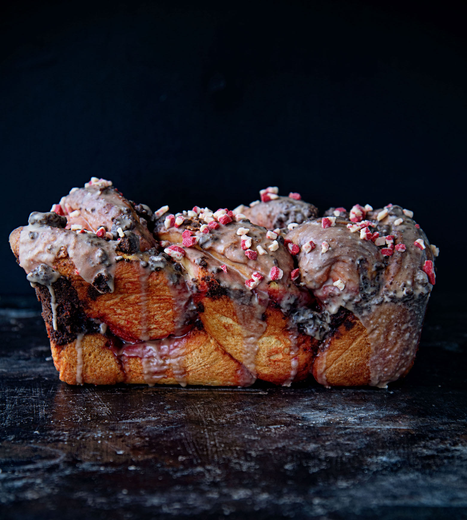 Peppermint Hot Chocolate Babka 