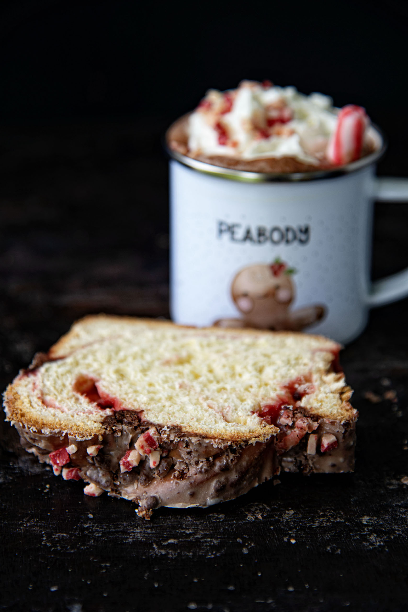 Peppermint Hot Chocolate Babka 