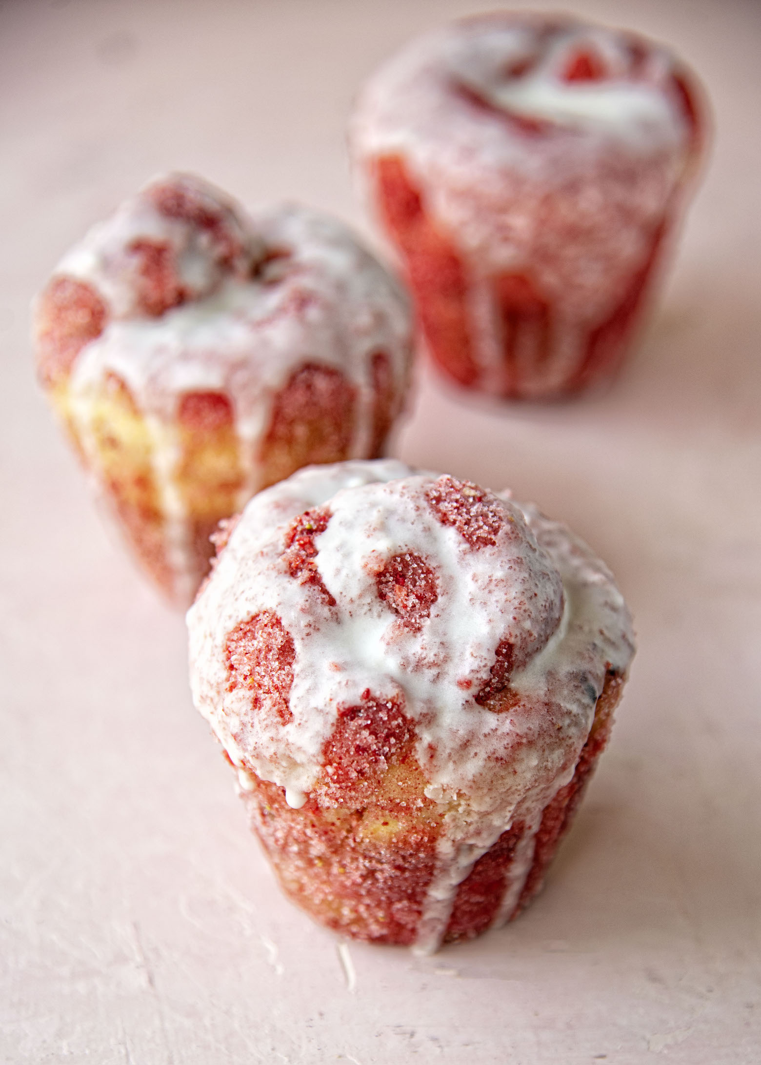 Prosecco Strawberry Sugared Buns