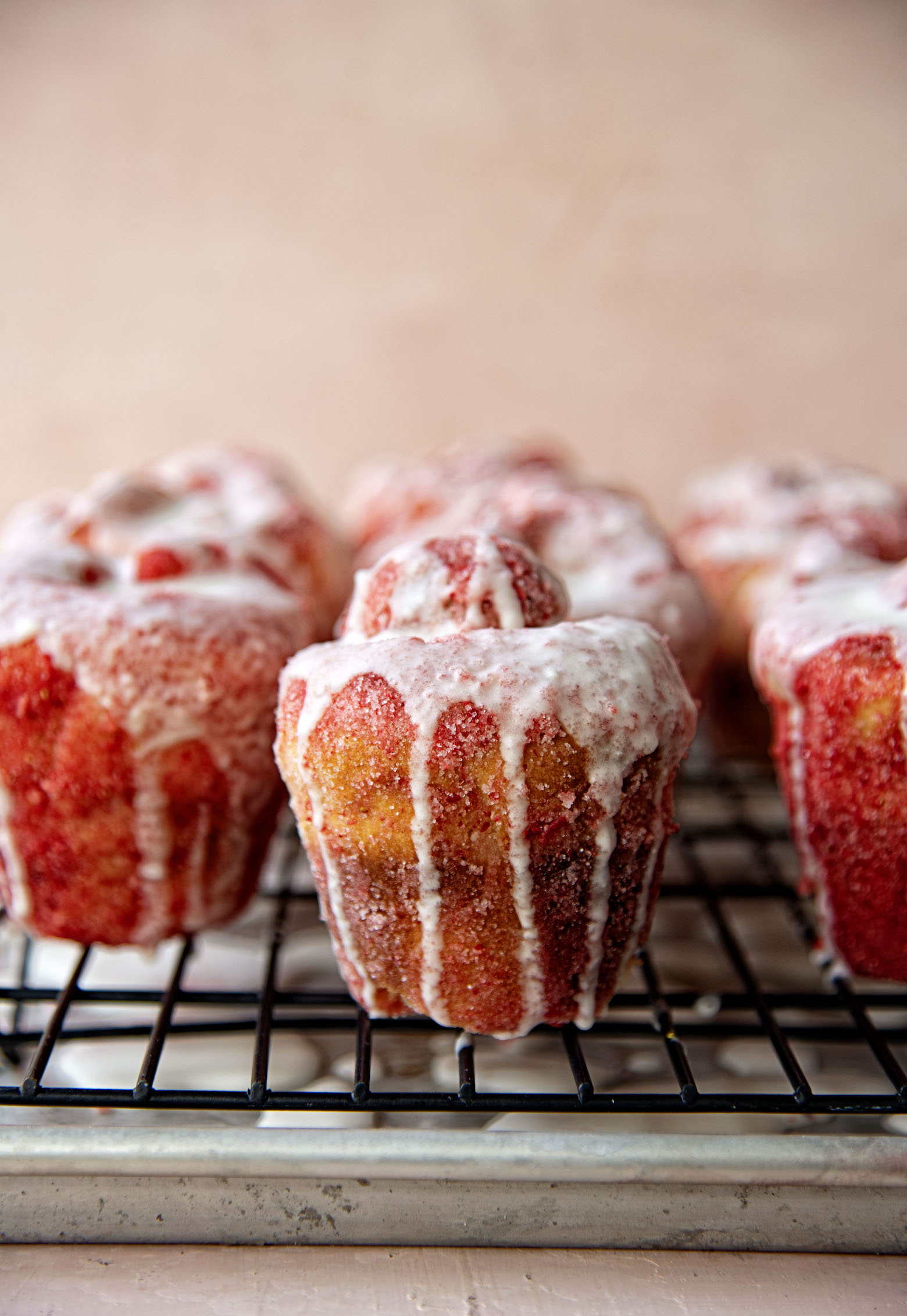 Prosecco Strawberry Sugared Buns