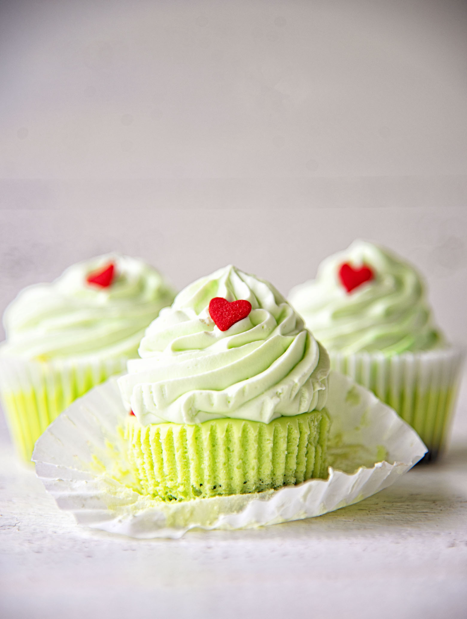 The Grinch Peppermint Cheesecake Cups