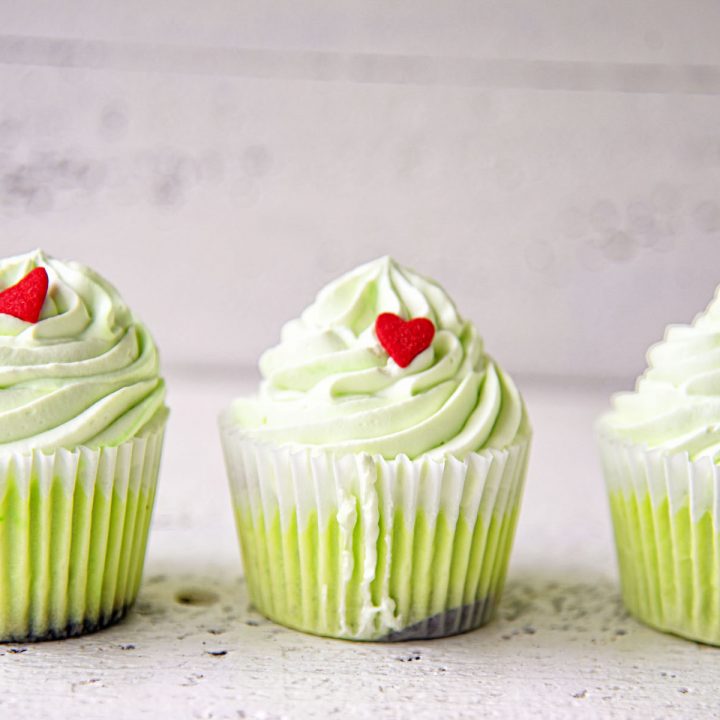 The Grinch Peppermint Cheesecake Cups