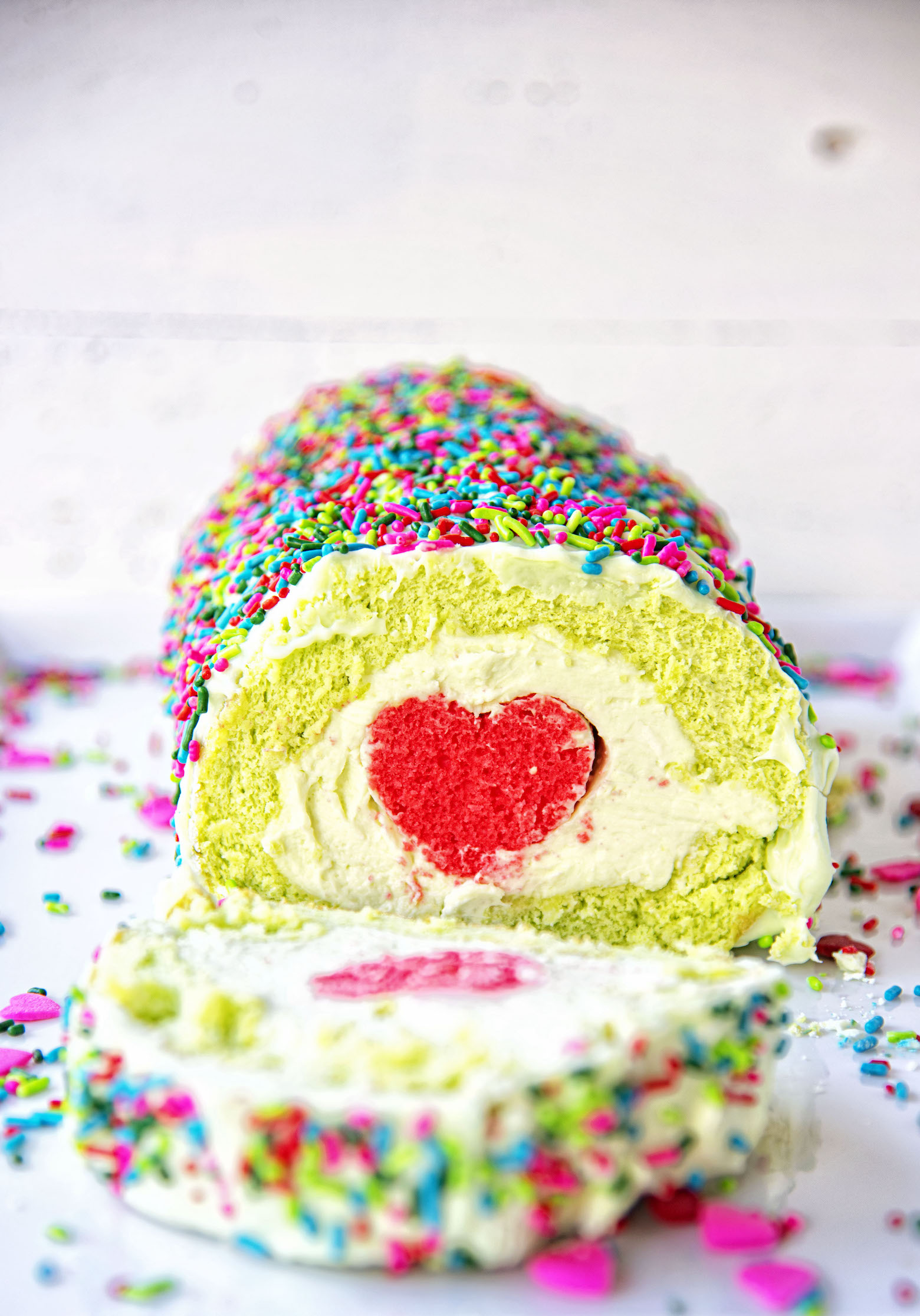 The Grinch Vanilla Cake Roll