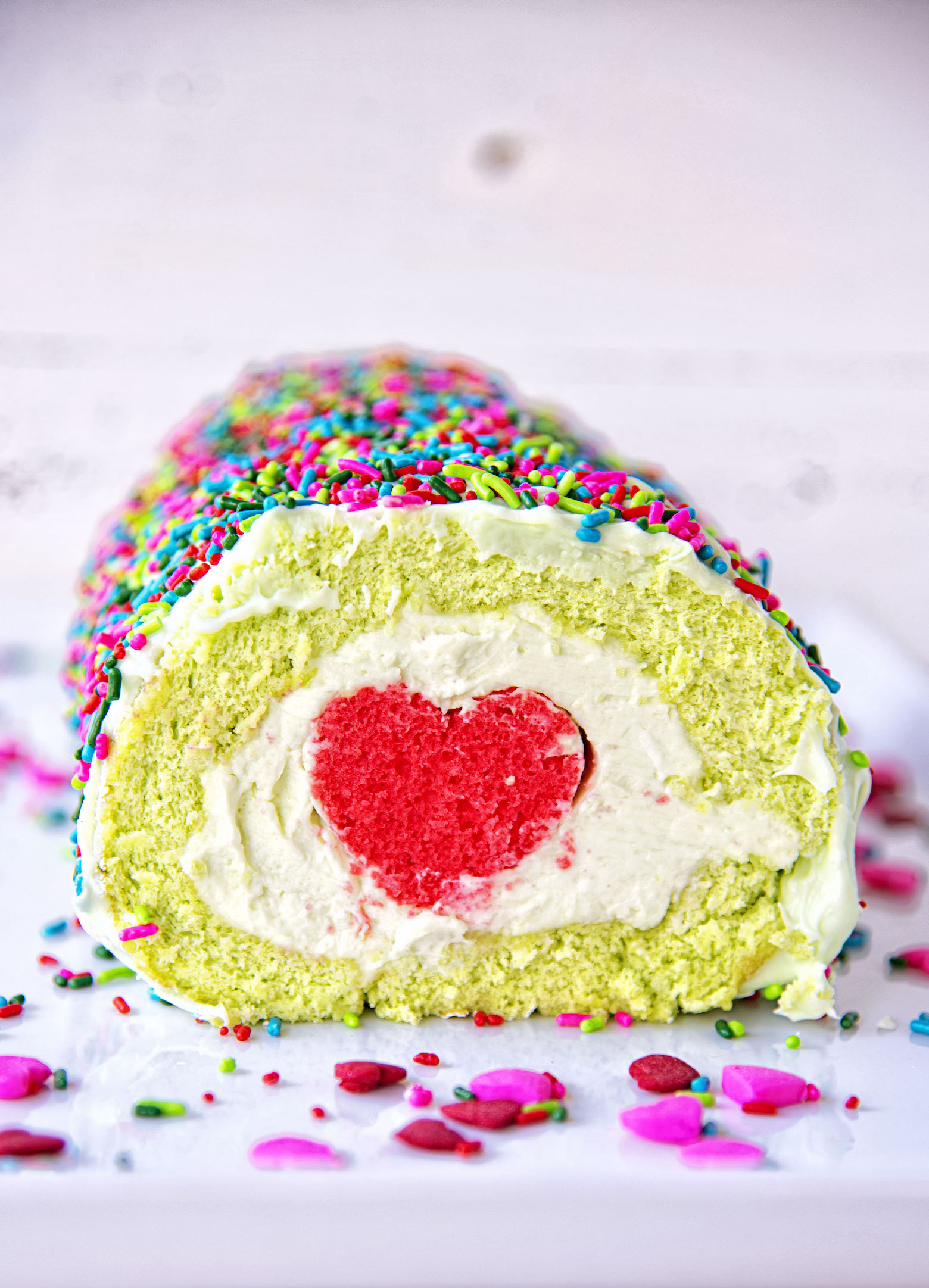 The Grinch Vanilla Cake Roll