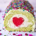 The Grinch Vanilla Cake Roll