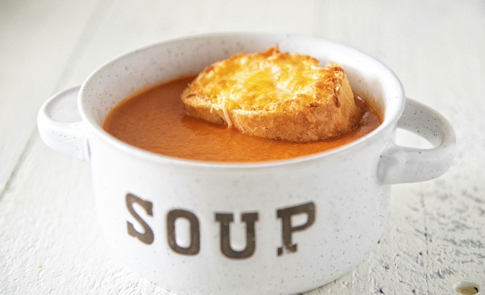 Vegetarian Tomato Cheddar Soup