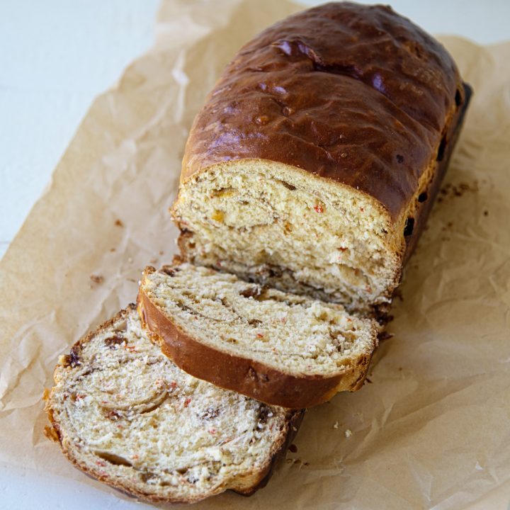 Roasted Carrot Cinnamon Raisin Yeast Bread Slider