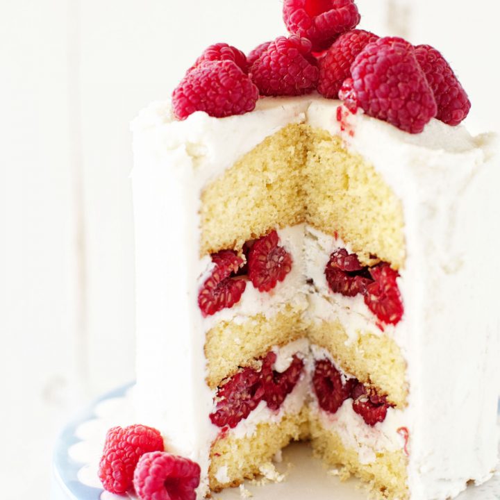 Sweet Corn and Raspberry Layer Cake