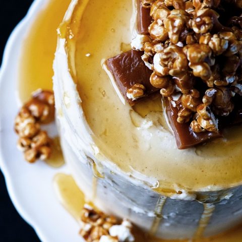 Caramel Corn Caramel Layer Cake