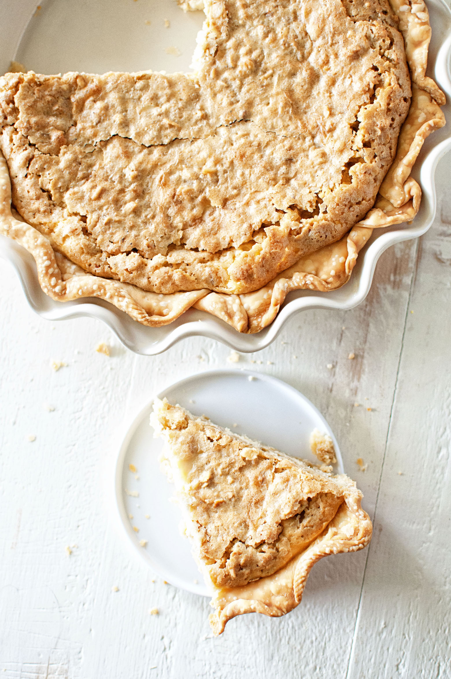 Oatmeal Cookie Irish Cream Cheesecake Pie