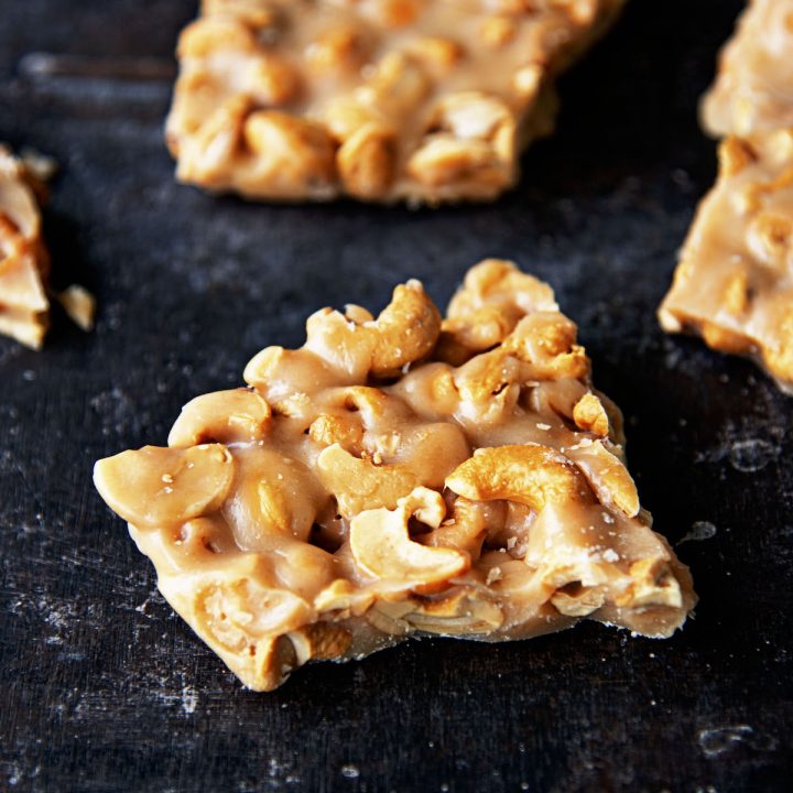 Salted Cashew Crunch Toffee