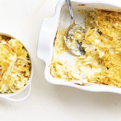 Dill Pickle Cheddar Macaroni and Cheese
