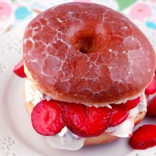 Glazed Donut Strawberry Shortcake