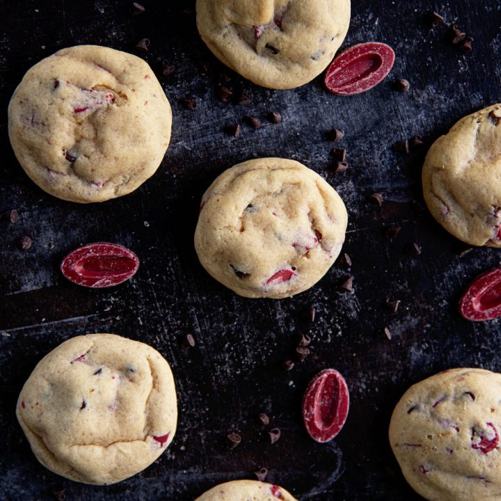 Strawberry Cheesecake Chocolate Chip Cookies