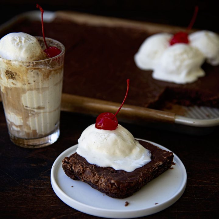 Root Beer Float Texas Sheet Cake