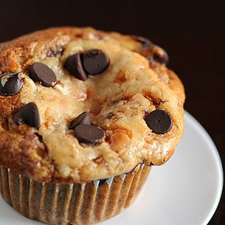 Butterfinger Cream Cheese Banana Muffin
